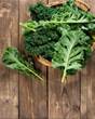 A basket of kale leaves

Description automatically generated